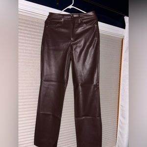 Express leather pants